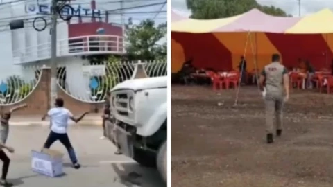 Vandalizan palacio por clausura de puesto de barbacoa.jpg