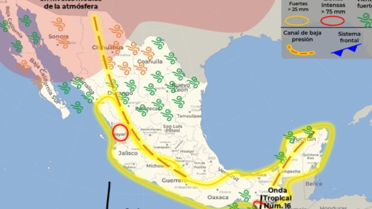 clima Mexico 28 de julio