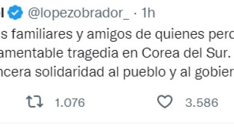 AMLO lamenta muerte de personas en Seúl