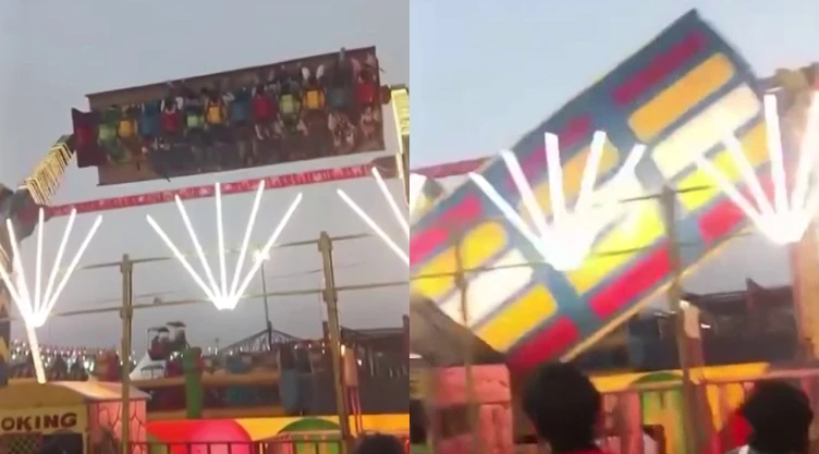 Accidente en juego mecánico en la India el 7 de febrero de 2026.