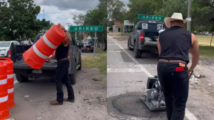 Influencer tapa bache que reportó Don Nico