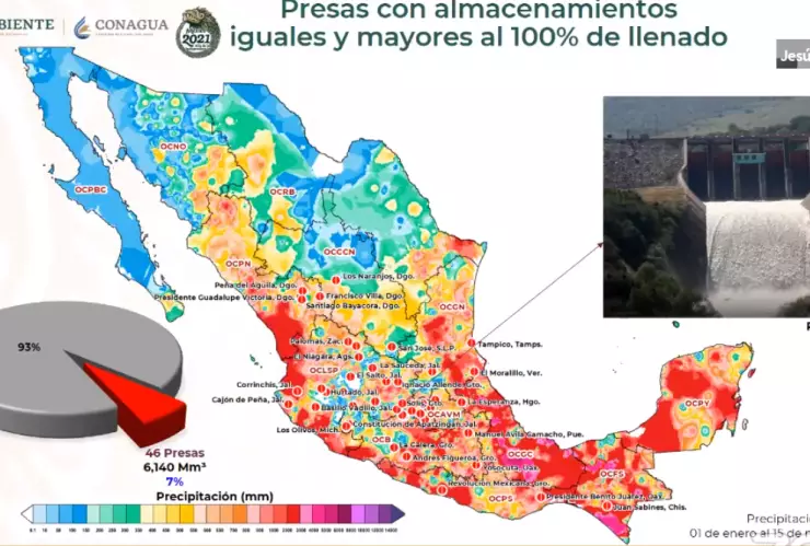Informe Sistema Cutzamala: 46 presas de México están al 100%