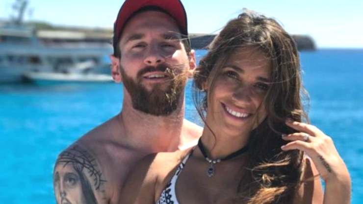 lionel messi y su esposa