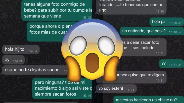 Chico descubre que fue adoptado gracias a un mensaje en WhatsApp