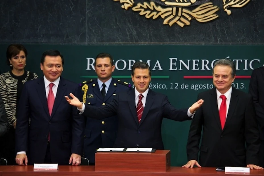 Enrique Peña Nieto durante la presentación de la reforma energética