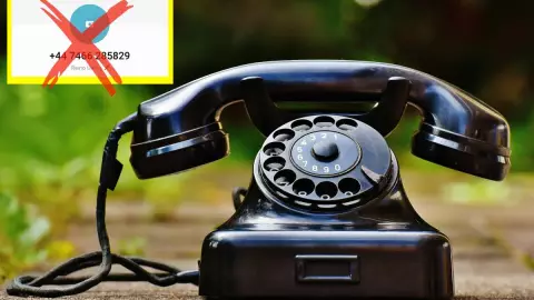 Estaba telefónica con número de Reino Unido