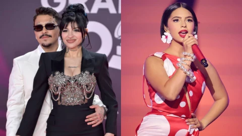 Cazzu, Christian Nodal y Ángela Aguilar