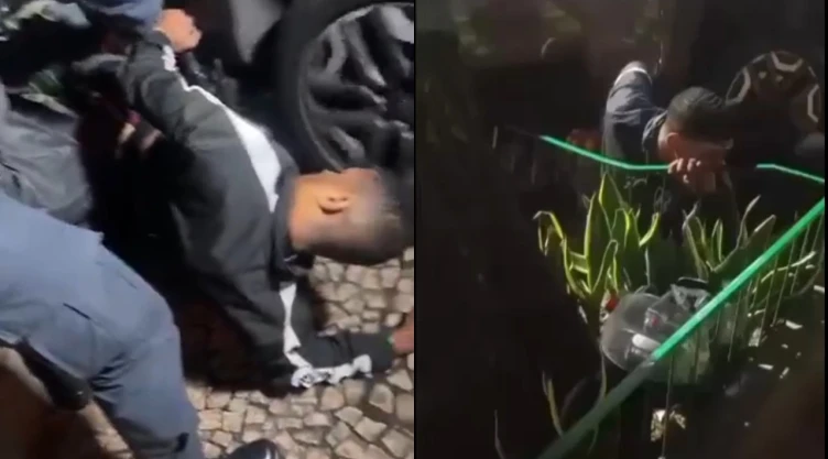 Ladrones atropellados en Brasil.