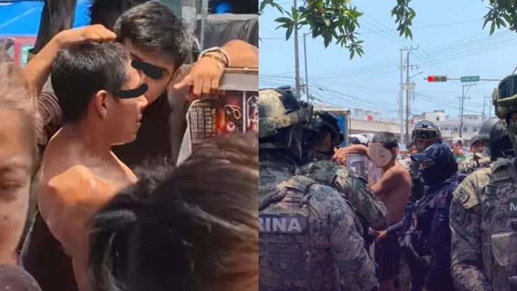 En Veracruz, someten y amarran a un teléfono público a un acosador de menores