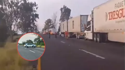 Bloquean la autopista Culiacán-Mazatlán tras enfrentamiento en Sinaloa