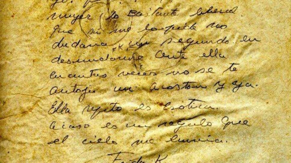 Carta de Frida Kahlo a Carlos Pellicer
