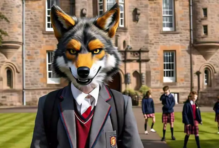 Escuela de Escocia permite a niño identificarse como un lobo