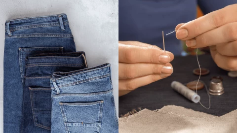 Ideas para reciclar Así puedes arreglar los jeans de mezclilla que están rotos en la entrepierna.png