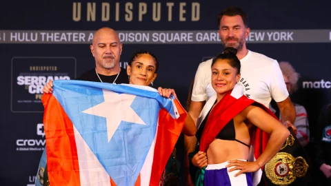 Dinamita Cruz Amanda Serrano pelea peso pluma