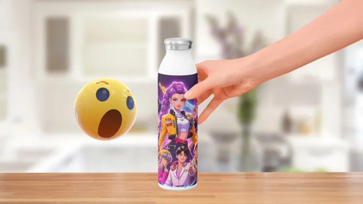 5 ideas para decorar botellas de agua con los personajes de KPop Demon Hunters