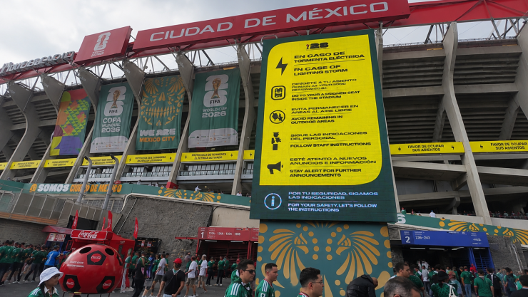 Se activa protocolo de tormenta eléctrica, Estadio Ciudad de México.