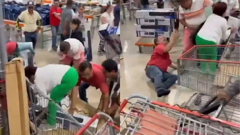 Pelea en Costco por ventilador