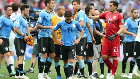 Lucas Torreira con Uruguay