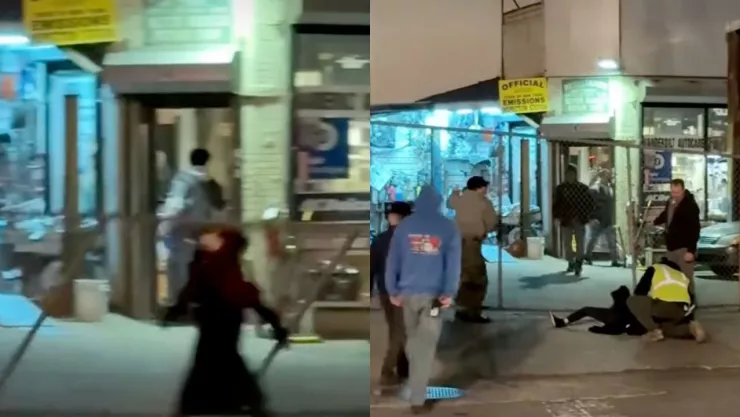 VIDEO | Mujer es aplastada por una reja metálica cuando se realizaba una grabación y así fue captado