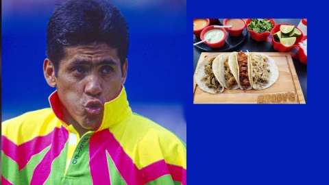 Jorge Campos en su taquería Los Brodys