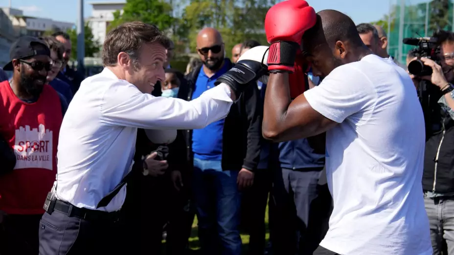 macron box campana electoral