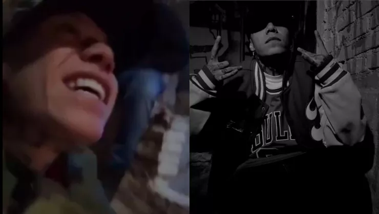 VIDEO | Santa Fe Klan es captado disparando hacia el cielo durante en plenos festejos