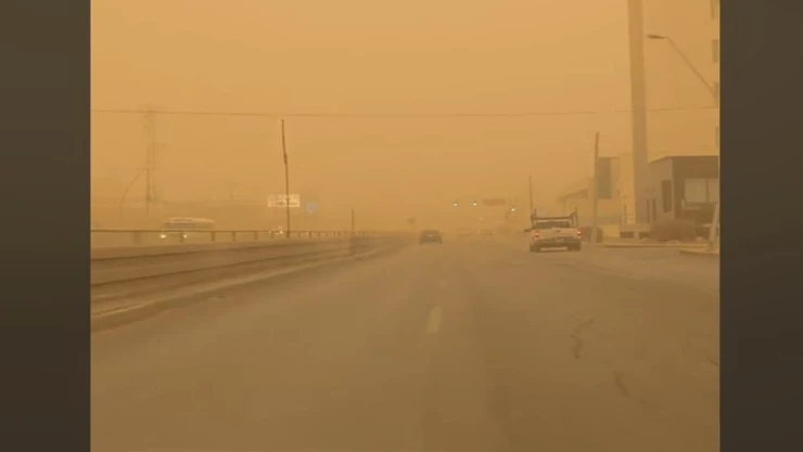 Tormenta de arena provoca caos en Ciudad Juárez, este viernes 7 de marzo de 2025