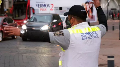Alcoholimetro en CDMX por fiestas decembrinas
