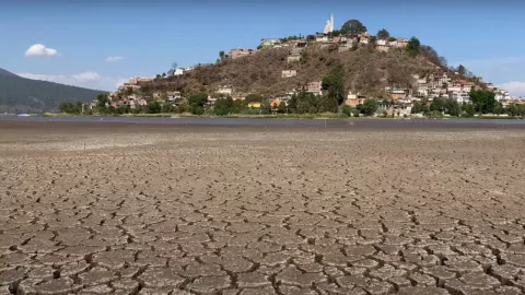 Grave sequía en el Lago de Pátzcuaro