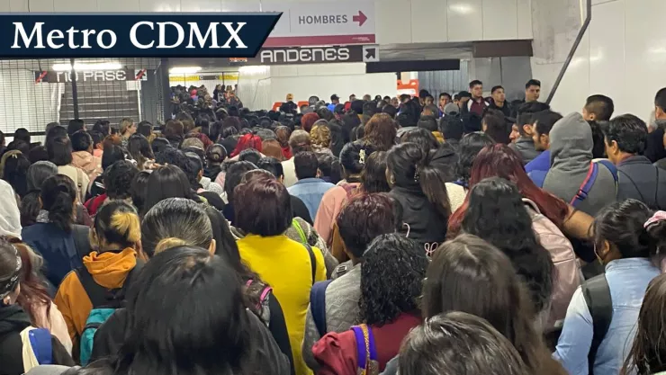 Metro CDMX retrasos y aglomeraciones
