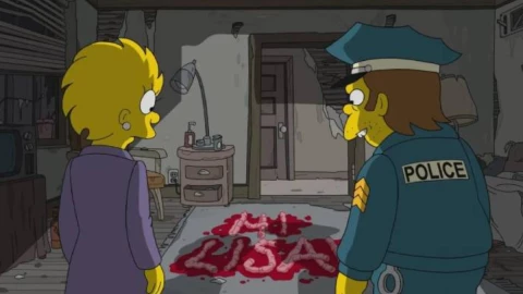 El Silencio de los Inocentes en La Casita del Terror de Los Simpsons
