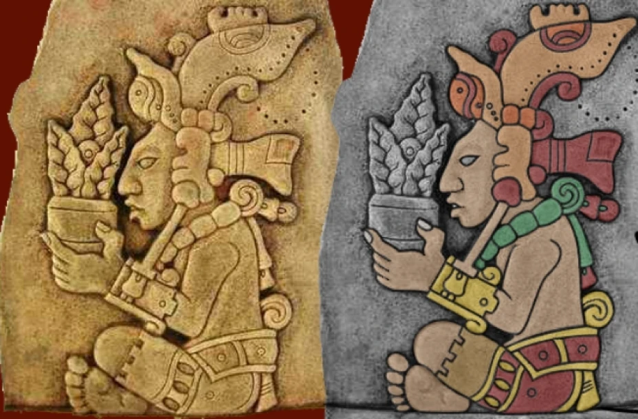 Para la cultura maya, la escultura simboliza la abundancia en la agricultura