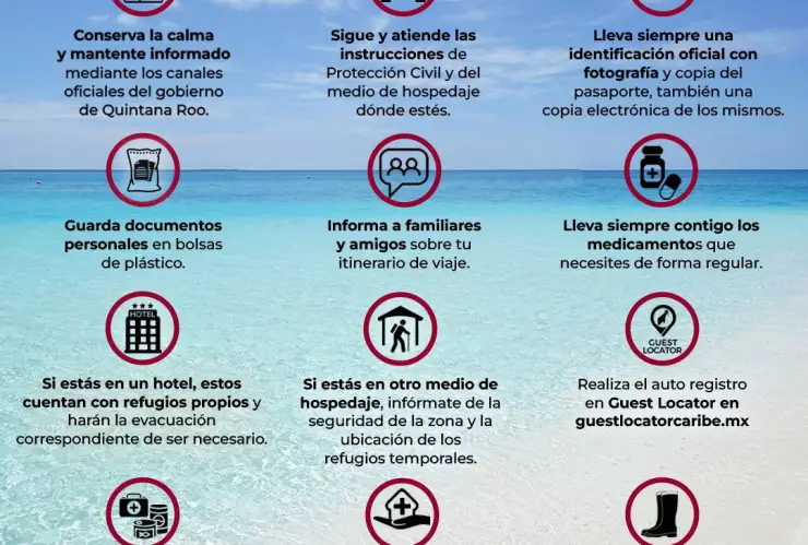 Estas son las recomendaciones sobre qué hacer en caso de un huracán en Cancún