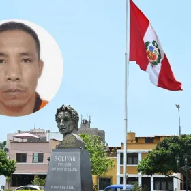 Foto de bandera de Perú en Lima