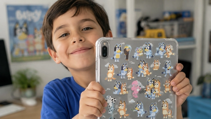 5 ideas para personalizar la funda de tu tablet con imágenes de Bluey
