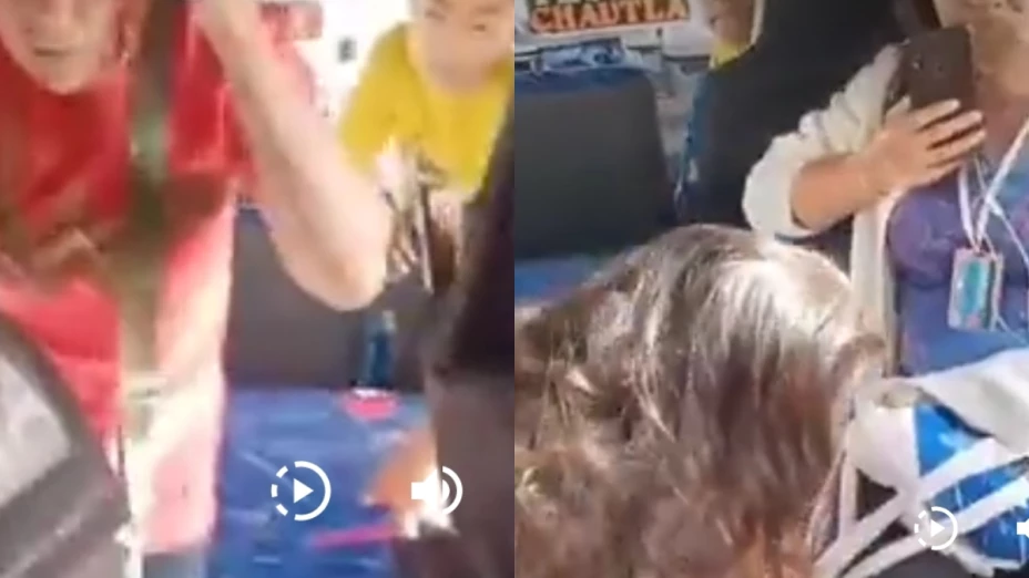 Pelea en autobus de Xilotzingo