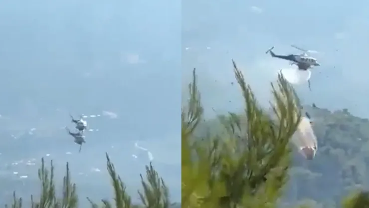 helicopteros incendio grecia