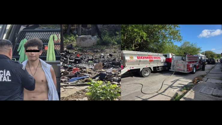 Arrestan a joven por PROVOCAR incendio en San Antonio Xluch