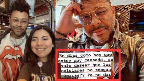 Kalimba se toma foto con fan