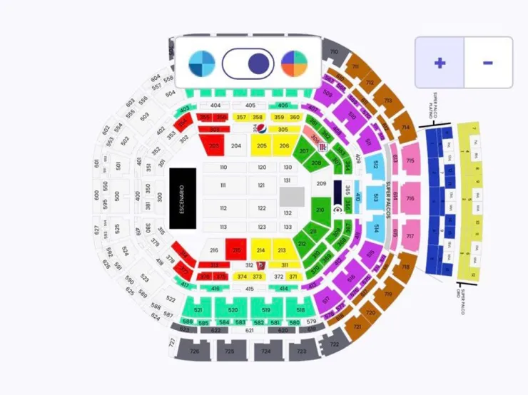 El mapa de la Arena CDMX para los conciertos de Luis Miguel: Precio alcanzan hasta los 8 mil 670 pesos