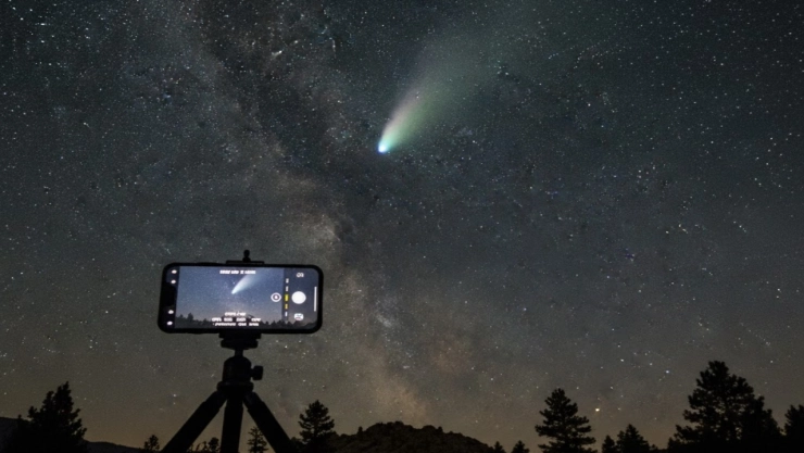 Cometa Lemmon: Fotos con celular