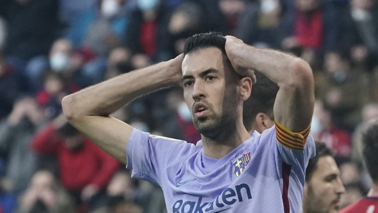 Sergio Busquets con el Barcelona