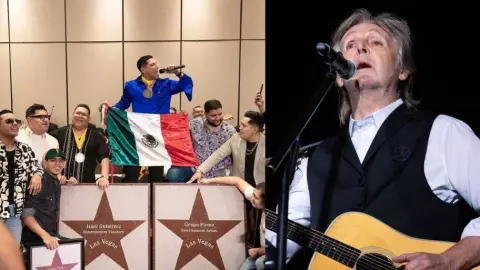 Grupo firme en el Zócalo de la CDMX