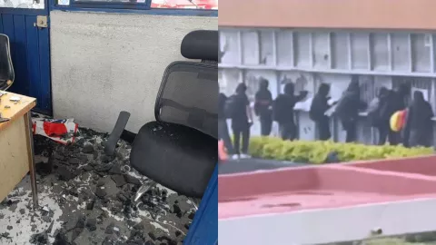Encapuchados irrumpen edificio de Rectoría de la UNAM