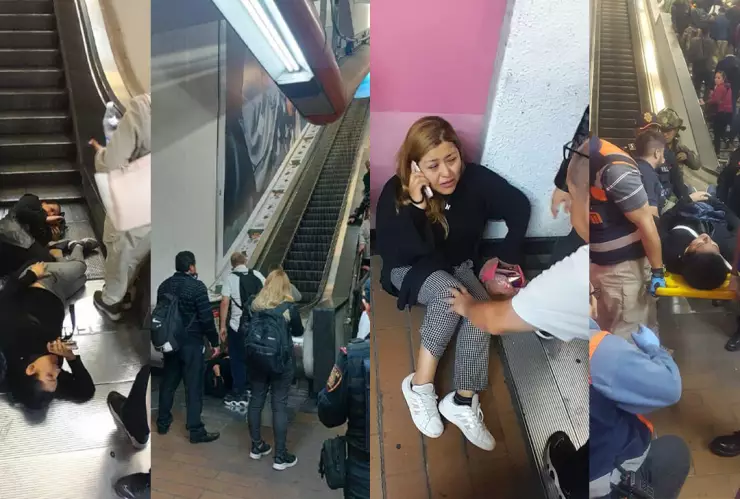 Accidente en el Metro CDMX estación Polanco Línea 7