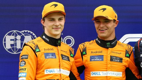 Oscar Piastri y Lando Norris