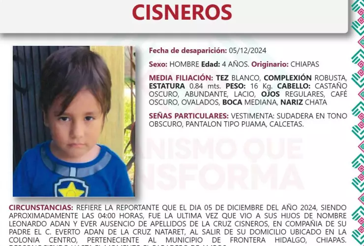 Leonardo Adan desaparecido