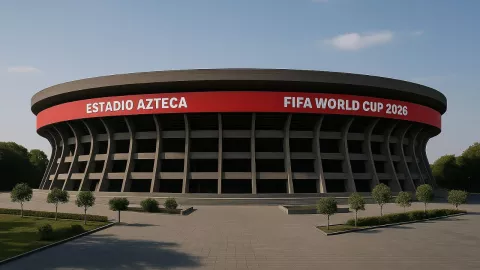 El Estadio Azteca remodelado según Copilot