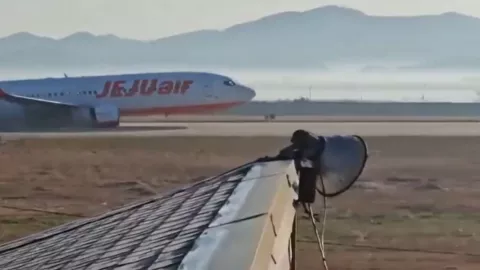 Fotos de accidente de avión en Corea del Sur