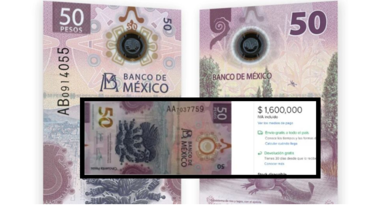 Billete de 50 pesos